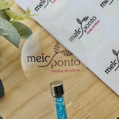 Autocolantes Circulares personalizados | Vinil Transparentes | Várias Medidas