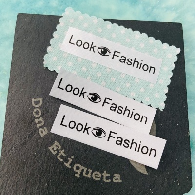 Etiquetas Monocromáticas | 1,5 cm Largura | Planas | TERMOCOLANTES