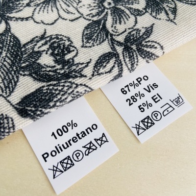 Etiquetas Poliamida | 3 cm Largura | Etiquetas de composição