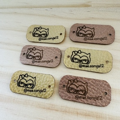 Etiquetas Napa Várias Cores | Planas | Retangulares arredondadas | até 3 cm