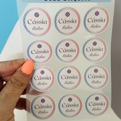 Etiquetas TermoAderentes || Circulares  || Logotipos || MARCAS || 3 cm