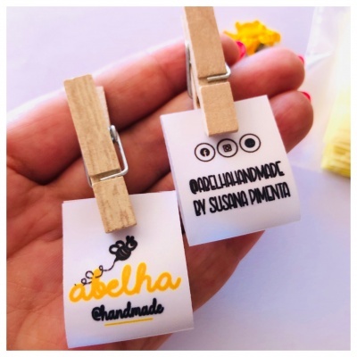 Etiquetas Alta Definição | Glossy | 3 cm Largura | Dobradas