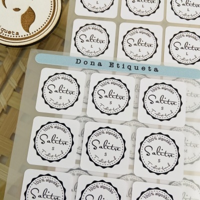 Etiquetas TermoAderentes || Quadradas  || Logotipos || MARCAS || 2,5 x 2,5 cm