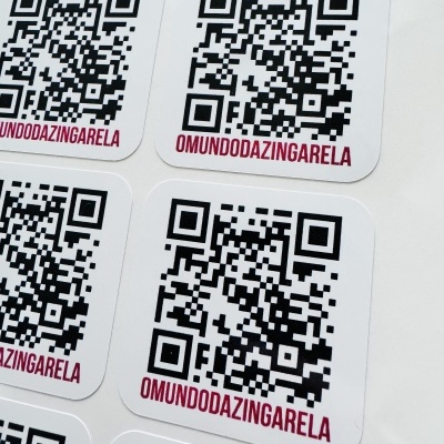 Autocolantes Quadrados | QR code | Vinil | 5 cm