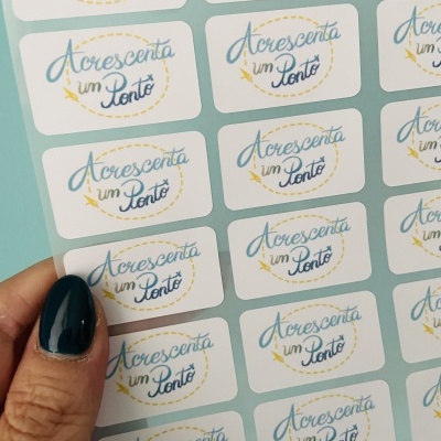 Etiquetas TermoAderentes || Retangulares  || Logotipos || MARCAS || 3,5 x 2 cm