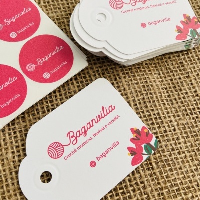 Tags Retangulares | Vertical  | Personalizado