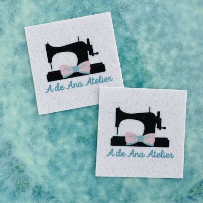 Etiquetas Alta Definição | Feltro | 5 cm Largura | Quadradas | Anti Borboto