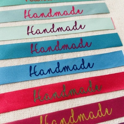 25 Etiquetas Handmade Várias cores Matte