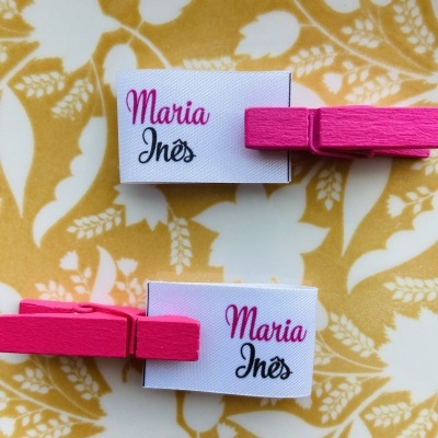 Etiquetas Alta Definição | MATTE | 2 cm Largura | Dobráveis  | Logo Vertical