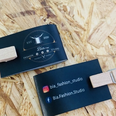 Etiquetas Alta Definição | Glossy | 2,5 cm Largura | Dobradas | Logótipo Vertical