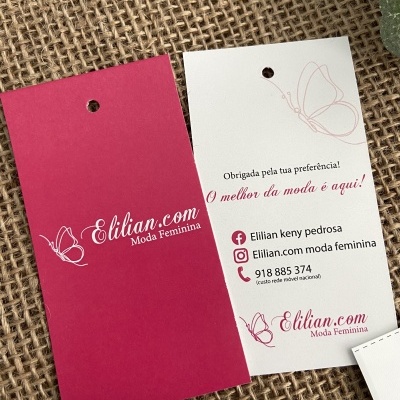 Cartões | Vestuário | Impressão de 1 ou 2 lados