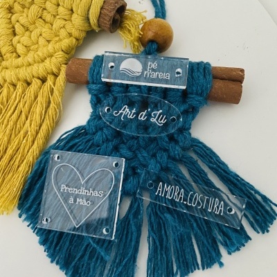 Etiquetas em Acrílico Transparentes 3 mm | Personalizáveis | Retângulares