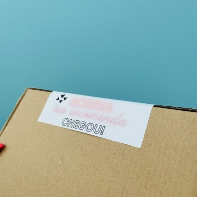 Autocolantes para caixas  | Personalizados | 14 x 10 cm