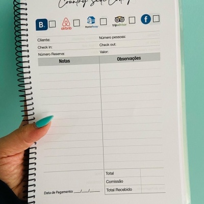 Livro de Reservas | Alojamento Local | 100, 150 páginas