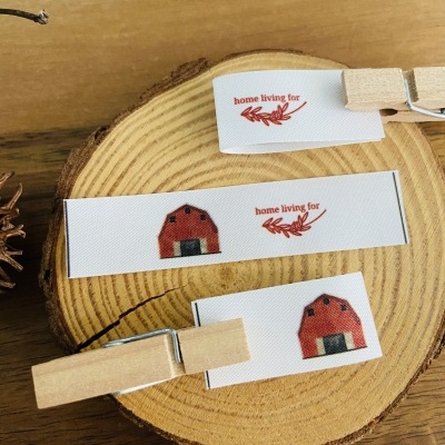 Etiquetas Alta Definição | MATTE | 1,5 cm largura | Dobradas | Logo Vertical