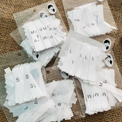 Pack de Etiquetas Monocromáticas | 1 cm largura | Tamanhos