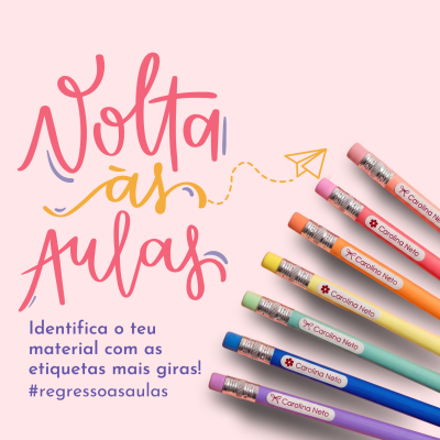 Autocolantes para material escolar | 1,2 x 4,6 cm