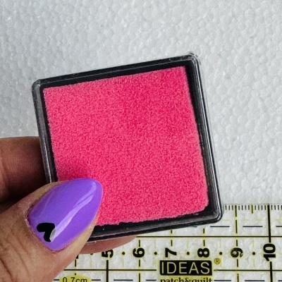 Almofadinha de Carimbo | 4 cm | Rosa