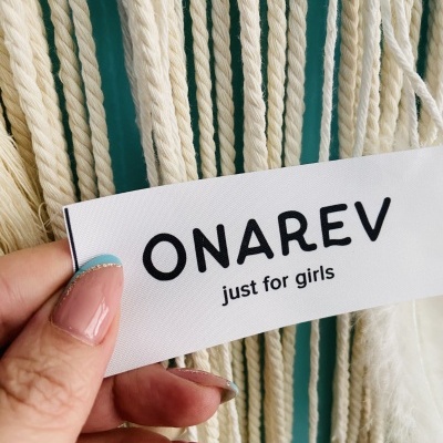 Etiquetas Alta definição | MATTE | 4 cm Largura | Planas | Logo Horizontal