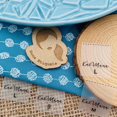 Etiquetas Monocromáticas | Silicone | 2,5 cm largura | Impressas a Preto