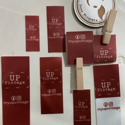 Etiquetas Alta Definição | 8 unidades | Dobradas | Várias Medidas | Etiquetas de Amostra