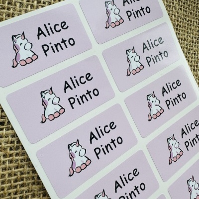 Autocolantes para material escolar | 2,5 x 4,8 cm