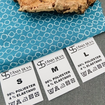 Etiquetas Poliamida | 3 cm Largura | Etiquetas  composição com LOGOTIPO