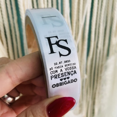 Etiquetas Monocromáticas | 2 cm largura | Dobradas