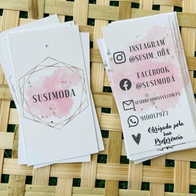 Cartões | Vestuário | Impressão de 1 ou 2 lados