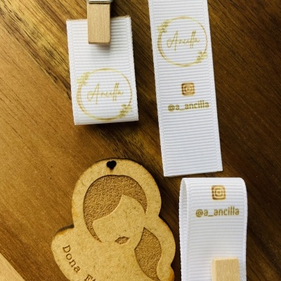 Etiquetas Alta Definição | Gorgurão | 2 cm Largura | Dobradas