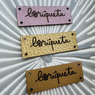 Etiquetas Napa Várias cores  | Planas | Retangulares  | até 3 cm