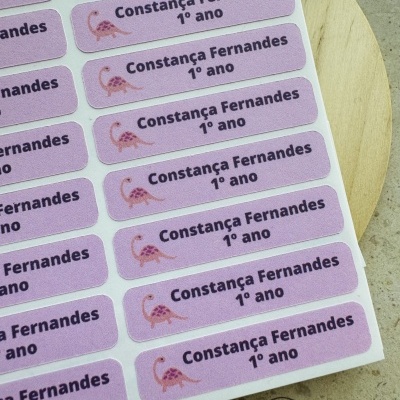 Autocolantes para material escolar