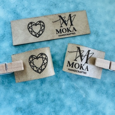 Etiquetas Napa várias cores | Logo Vertical |  Dobradas