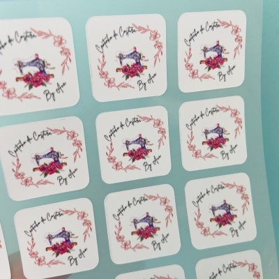 Etiquetas TermoAderentes || Quadradas  || Logotipos || MARCAS || 2,5 x 2,5 cm