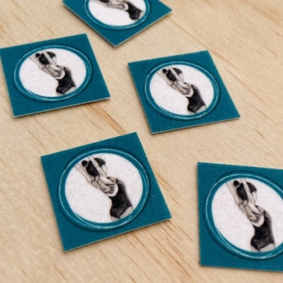 Etiquetas Alta Definição | Feltro | 3 cm Largura | Quadradas | Anti Borboto Etiquetas Alta Definição | Feltro | 3 cm Largura | Quadradas | Anti Borboto