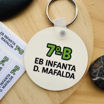 Identificação Mochilas em Porta Chaves | Personalizado