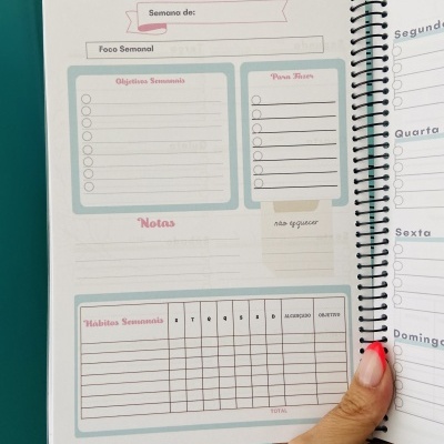 Agenda Semanal sem data | 150 páginas
