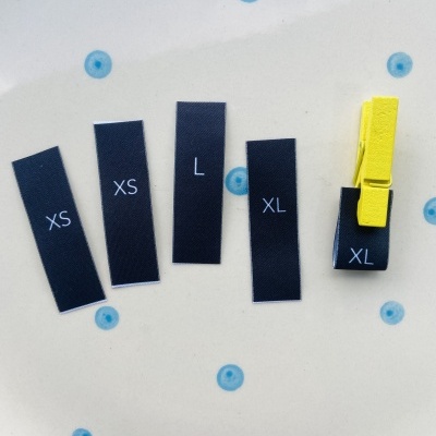 Etiquetas Alta Definição | Matte | 1,5 cm Largura | Coser Dobradas | TAMANHOS