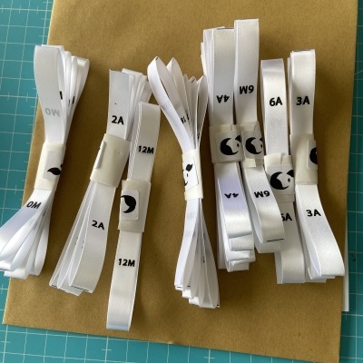 Pack de Etiquetas Monocromáticas | 1 cm largura | Tamanhos