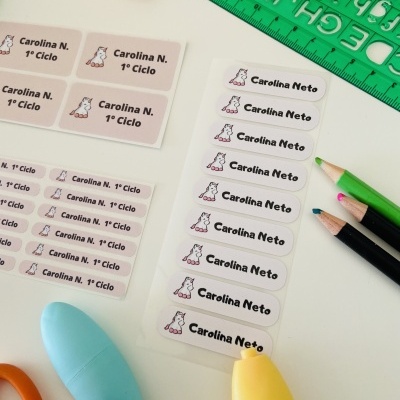 Pack etiquetas infantis - Pack autocolantes 80 + 25 + 20 unidades