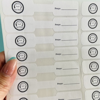 Autocolantes para Bijuterias | Marque de forma individual com logo e preço
