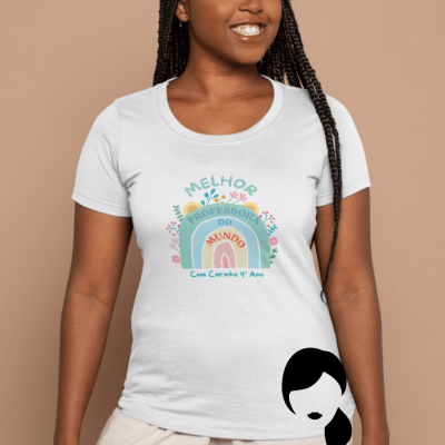 T-Shirt Melhor professora do mundo | Presente de finalistas