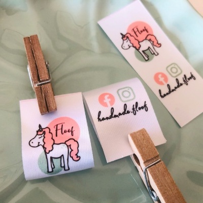 Etiquetas Alta Definição | Glossy | 3 cm Largura | Dobradas