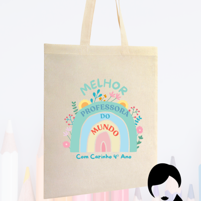 Tote Bag- Melhor Professora do Mundo