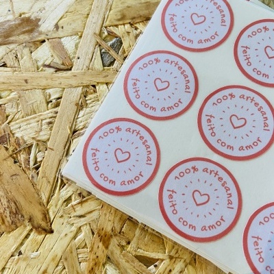 Autocolantes Circulares | Matte | | 100% Artesanal, feito com amor