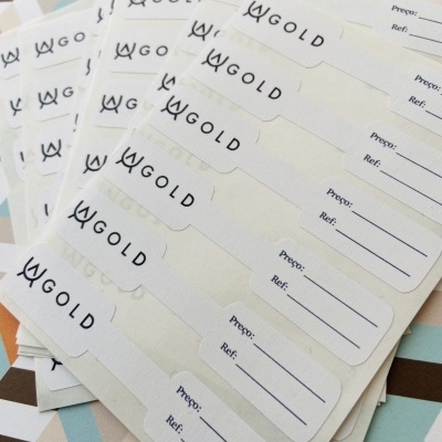 Autocolantes para Bijuterias | Marque de forma individual com logo e preço