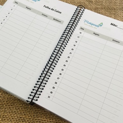 Livro de Registo Mensal | 50, 100, 150 páginas