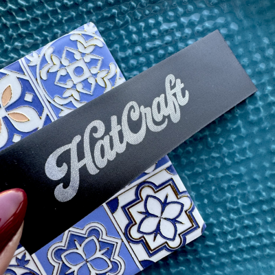 Etiquetas Monocromáticas | 3 cm Largura | Planas | Fita Preta & Prateado Matte