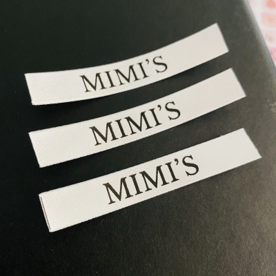 Etiquetas Monocromáticas | 1 cm largura | Planas