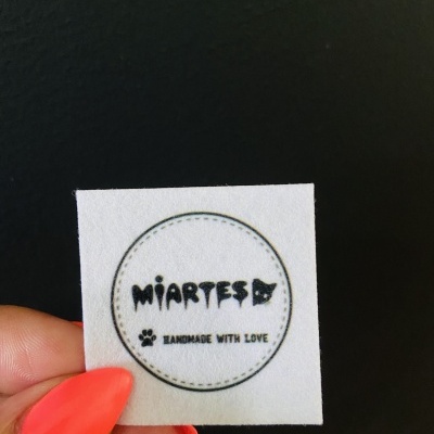 Etiquetas Alta Definição | Feltro | 5 cm Largura | Quadradas | Anti Borboto